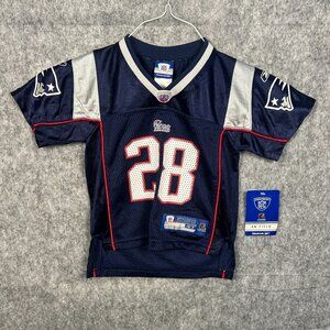 New England Patriots Reebok Football Jersey #28 Corey Dillon Navy Blue Size 4T